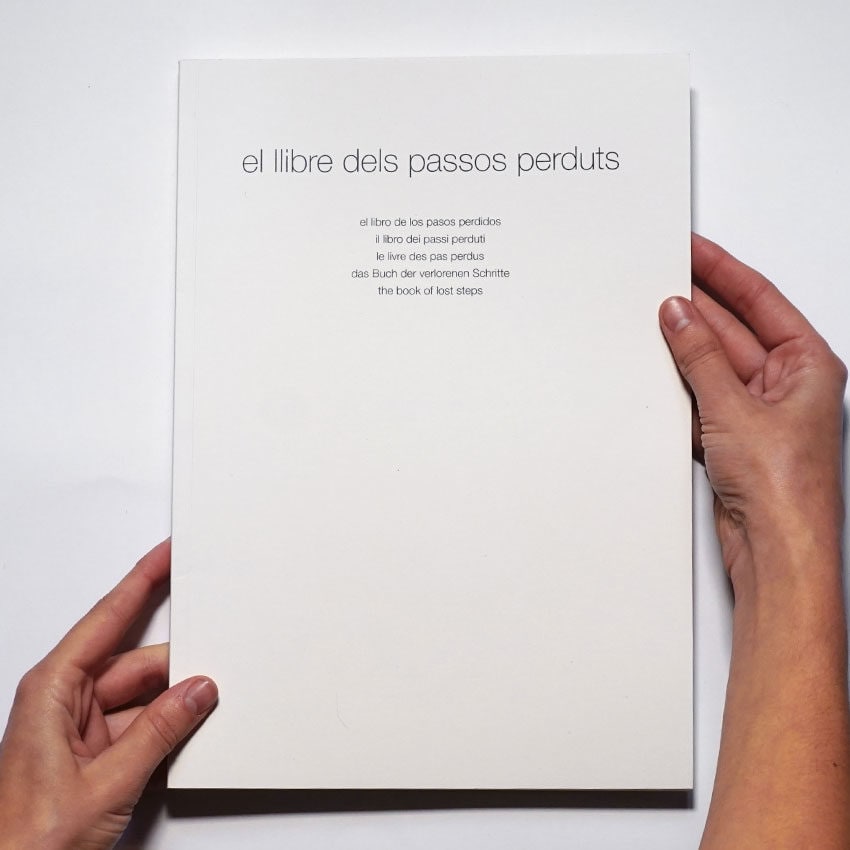 Libro de artista El llibre dels passos perduts Isabel Banal