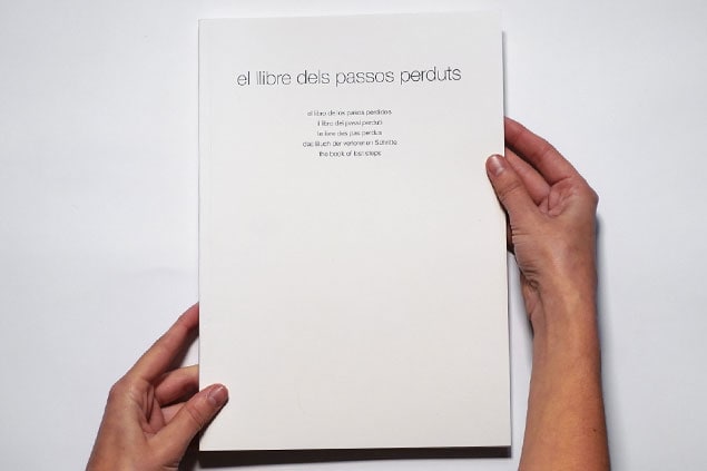 Libro de artista El llibre dels passos perduts Isabel Banal